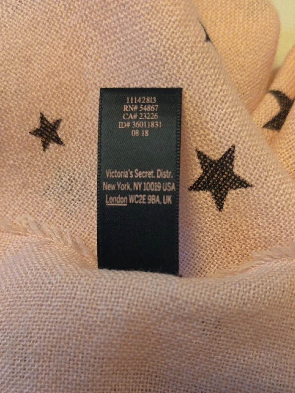 Vintage Victoria's Secret Soft Pink & Black 